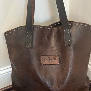 BED|STU “Cobbler Series” Dark Brown Vegetable-Tanned Leather Tote Bag